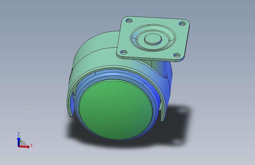 轻荷重脚轮GDD-75-FLANGE