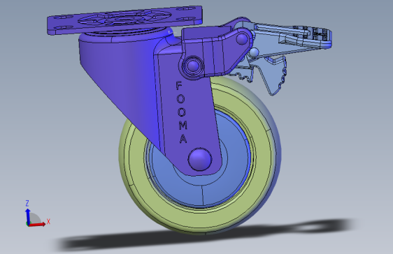 轻荷重脚轮PL-100-FLANGE