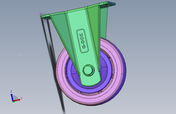 P轻荷重脚轮-100-FLANGE