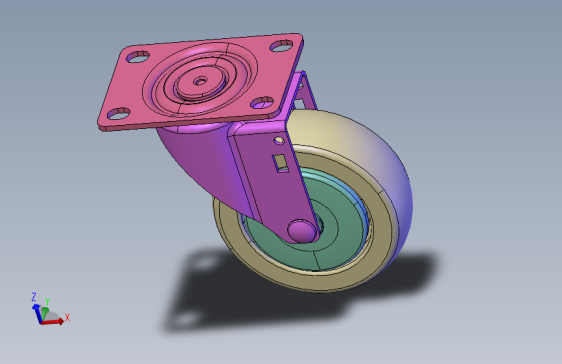 轻荷重脚轮SGL-100-FLANGE
