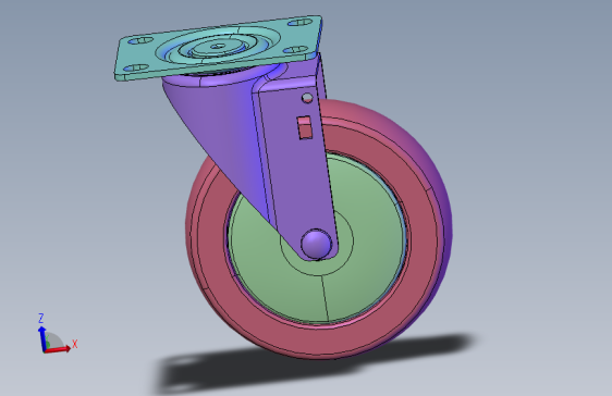 轻荷重脚轮SGL-125-FLANGE
