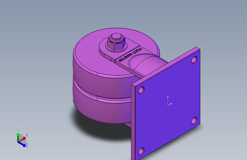 重荷重脚轮GXTD-200-FLANGE