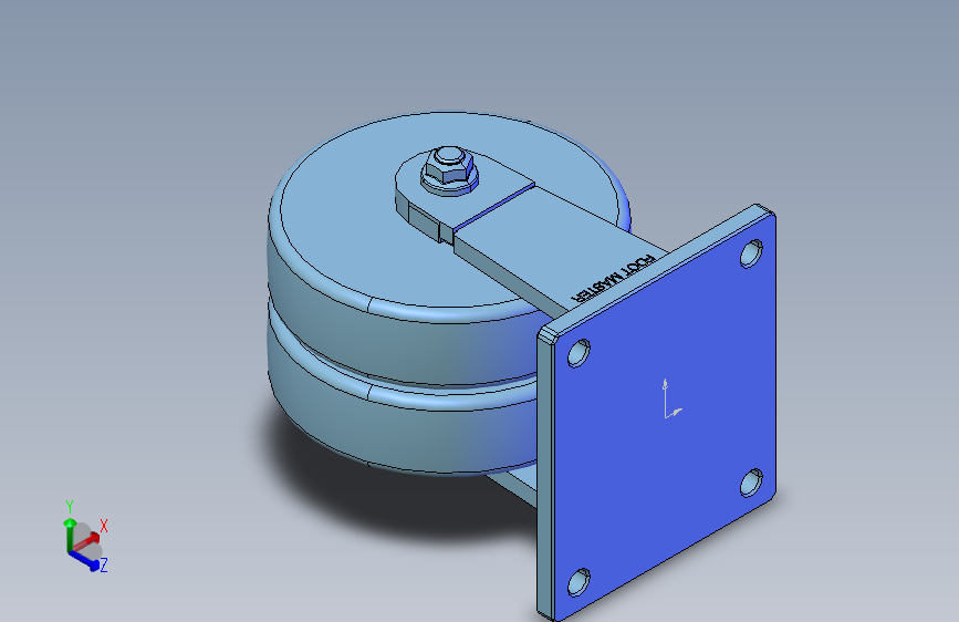 重荷重脚轮GXTD-150-FLANGE