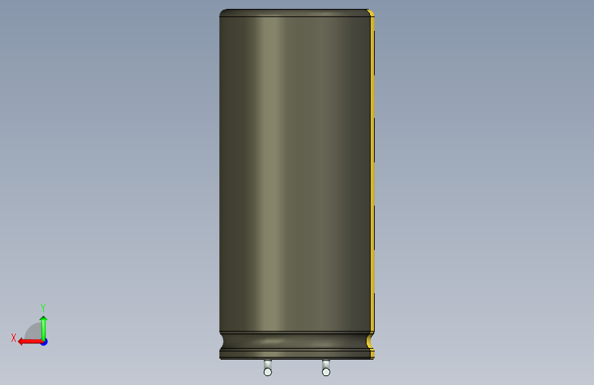 铝电解电容器C-HOR__D-20__L-45__P7,5__STAND-5__TMP-105__C-100u__U-16.ipt 背面视图