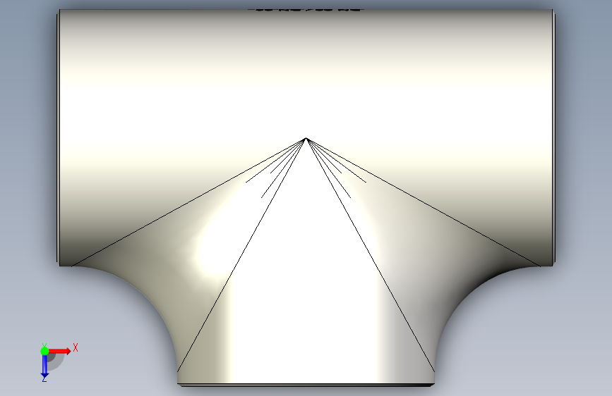 t形件DIN_EN_10253-2_T_DN_80_80.ipt 俯视图