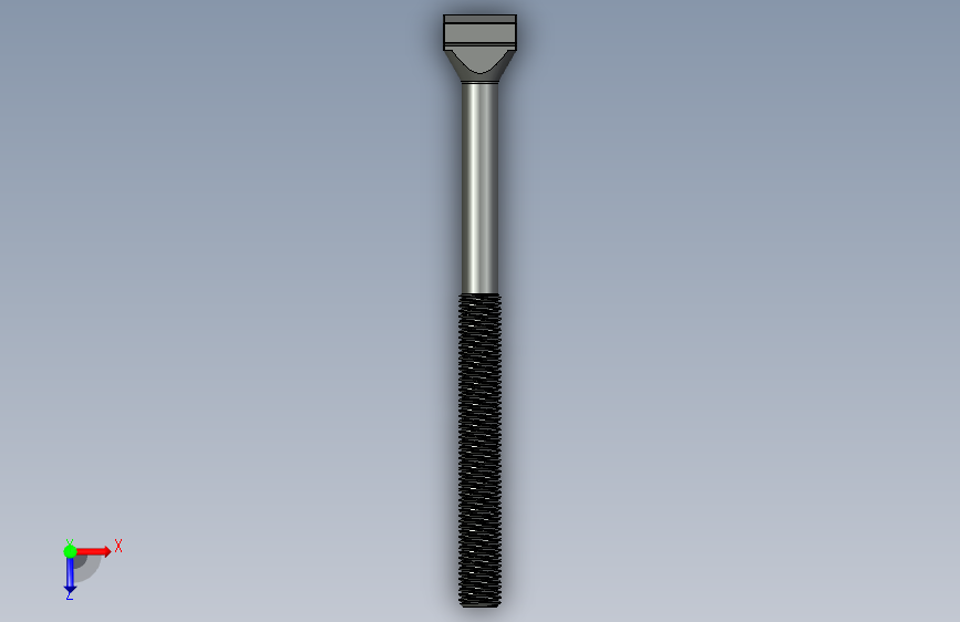 t型螺钉Parafuso T DIN 787 - M20x22x250.par 俯视图