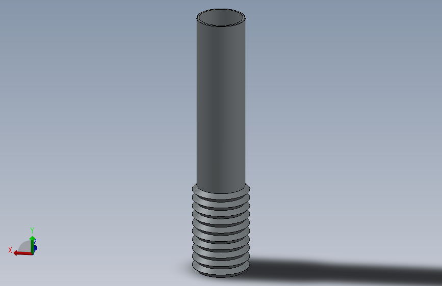 不锈钢管件MEDIO NIPLE CC 1-2 x 100 mm.SLDPRT
