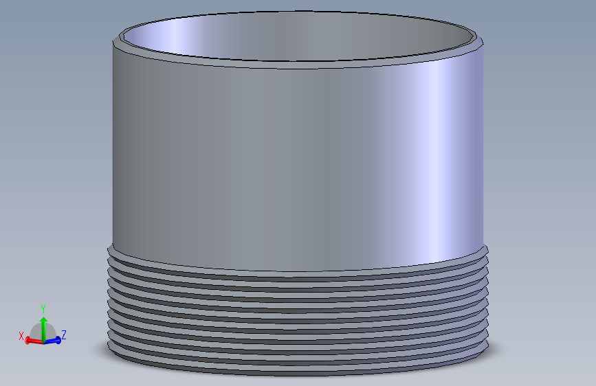 不锈钢管件MEDIO NIPLE CC 2 x 50 mm.sldprt