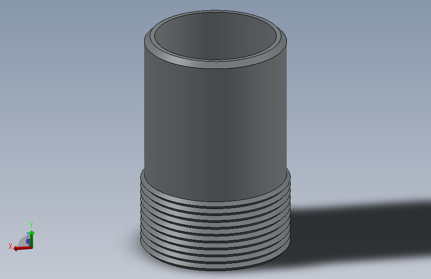 不锈钢管件MEDIO NIPLE CC 3-4 x 40 mm.SLDPRT