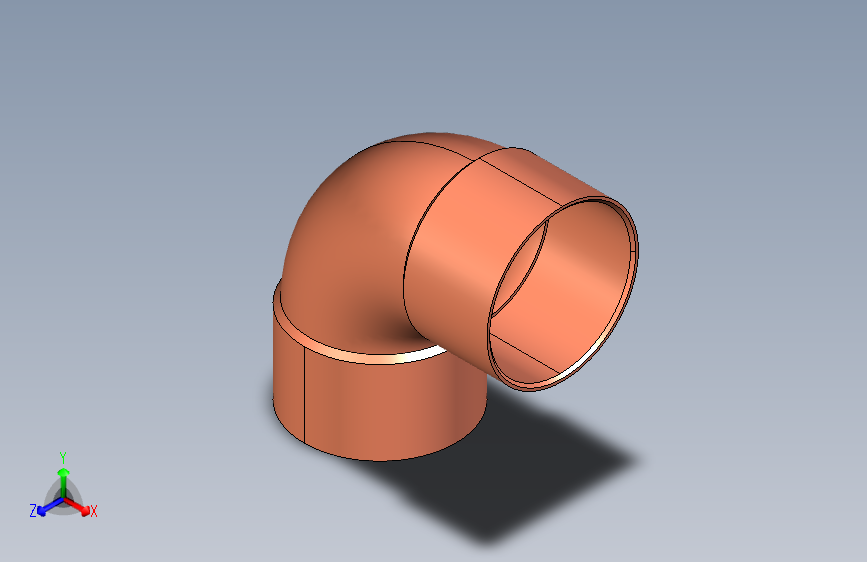 制冷铜管90° radius elbows, Type 5090,54