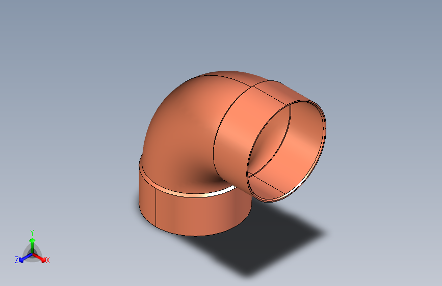 制冷铜管90° radius elbows, Type 5090,76