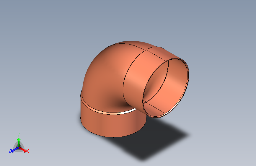 制冷铜管90° radius elbows, Type 5090,108