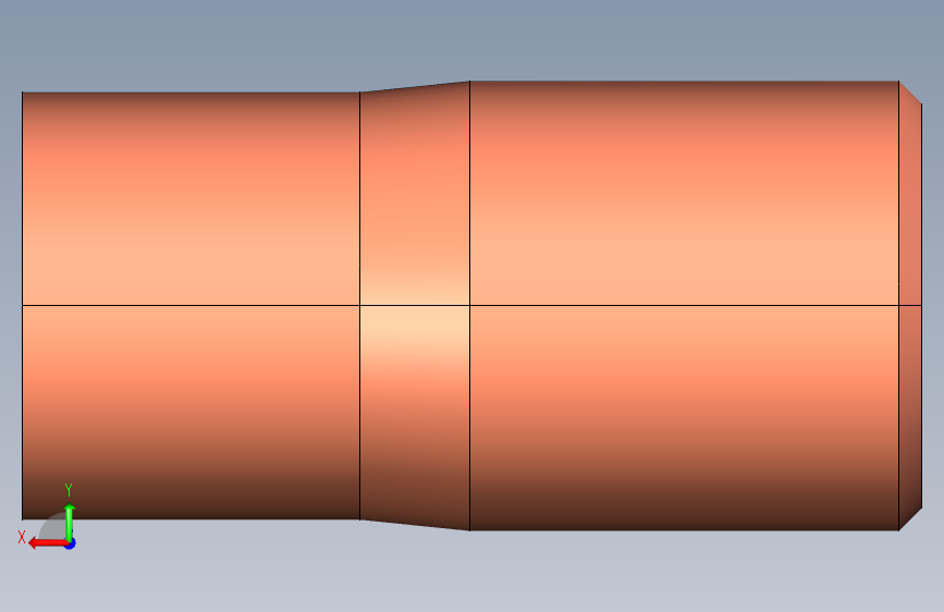 制冷铜管Fittings-reducers, Type 5243,08-06 背面视图