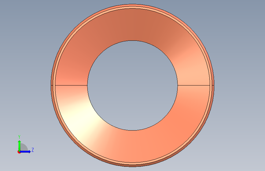 制冷铜管Fittings-reducers, Type 5243,76-42 左侧视图