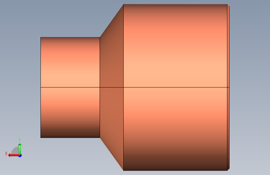 制冷铜管Fittings-reducers, Type 5243,76-42 背面视图