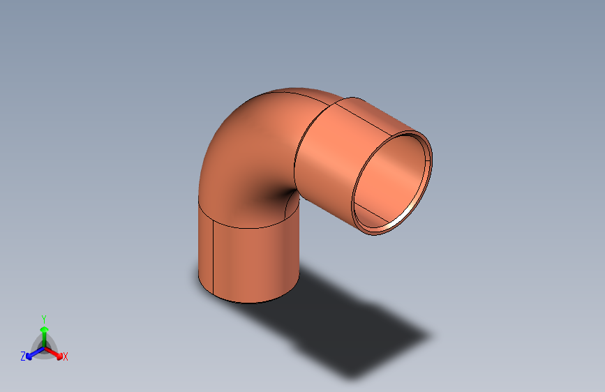 制冷铜管Long 90° street elbows, Type 5001A,15