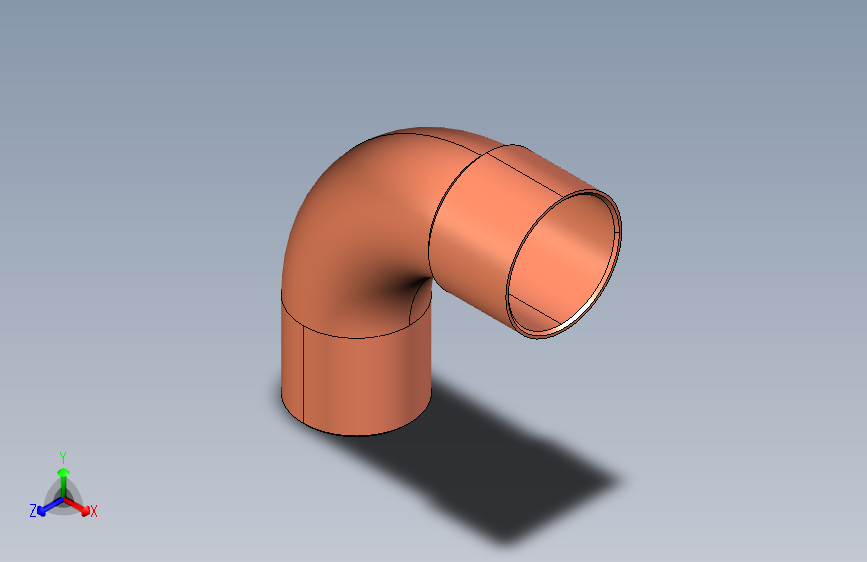 制冷铜管Long 90° street elbows, Type 5001A,22