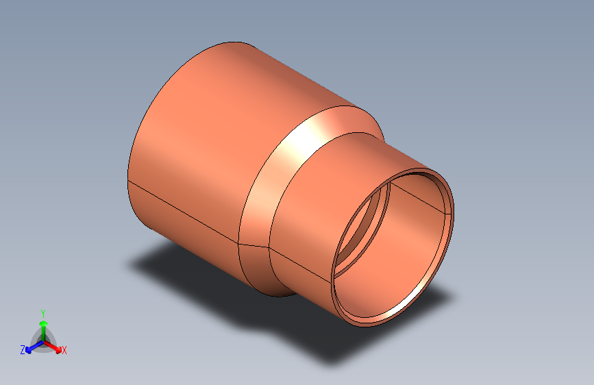 制冷铜管Reducing couplings, Type 5240,22-18