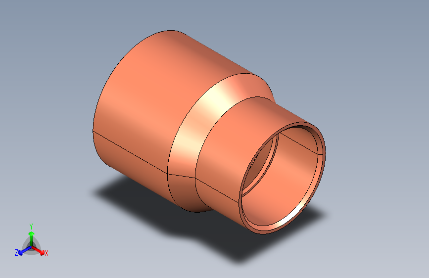 制冷铜管Reducing couplings, Type 5240,28-22