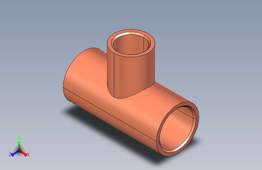 制冷铜管Reducing tees, Type 5130R,08-06-08