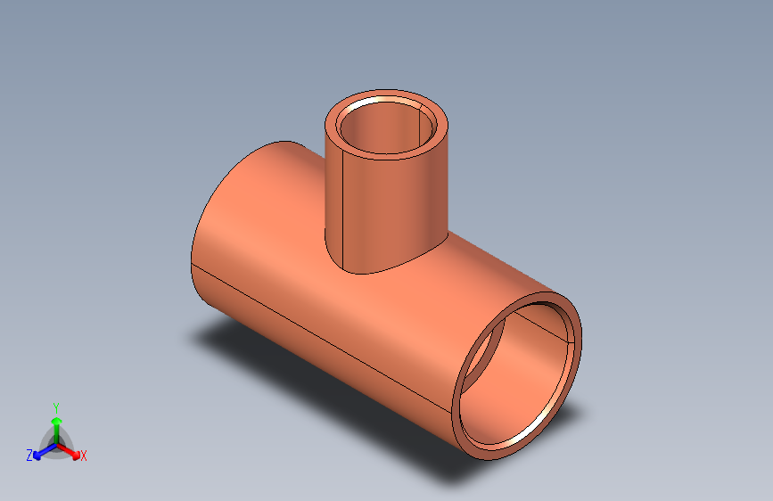 制冷铜管Reducing tees, Type 5130R,10-06-10