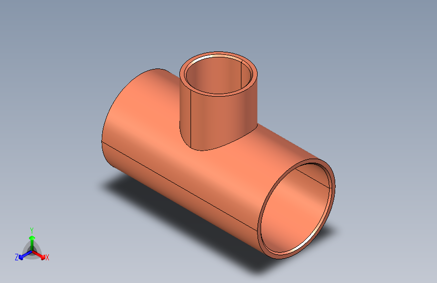 制冷铜管Reducing tees, Type 5130R,15-10-15