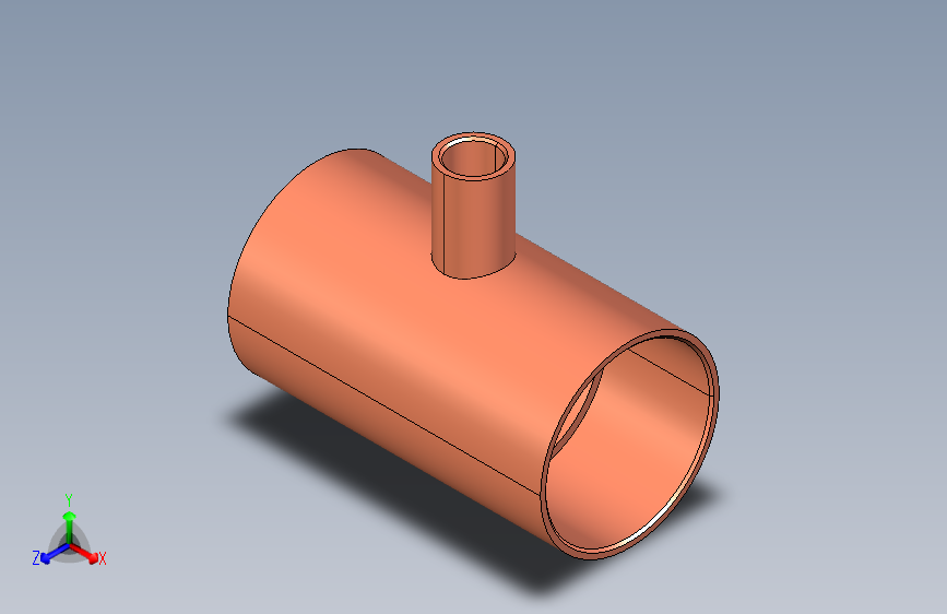 制冷铜管Reducing tees, Type 5130R,22-06-22