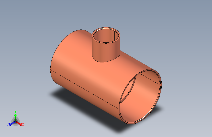 制冷铜管Reducing tees, Type 5130R,42-18-42