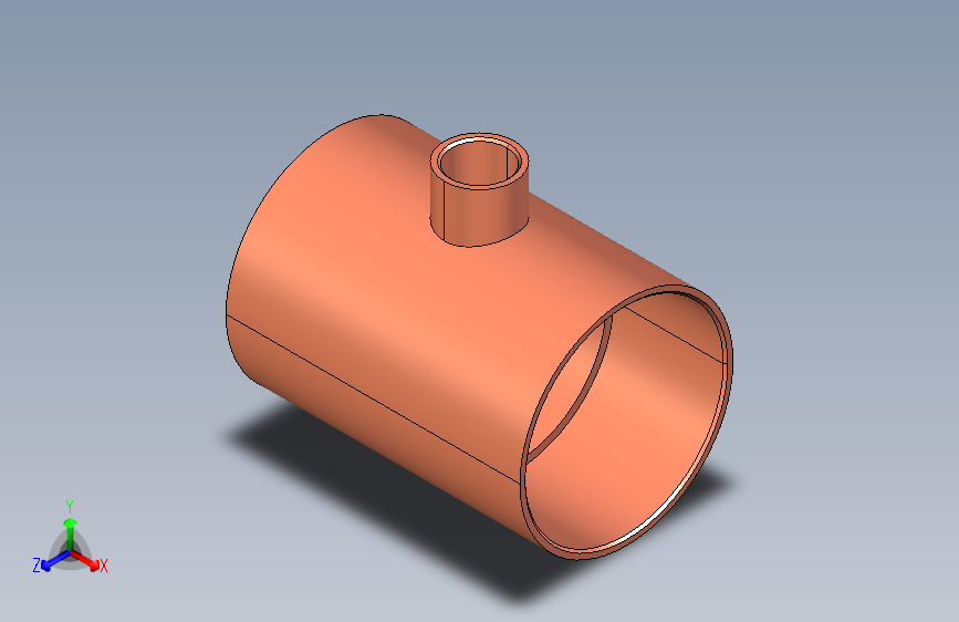 制冷铜管Reducing tees, Type 5130R,54-15-54