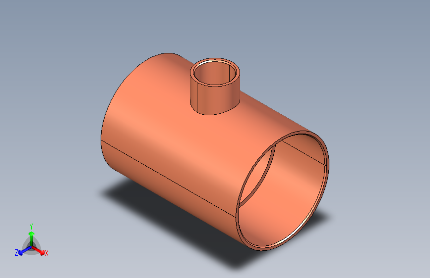 制冷铜管Reducing tees, Type 5130R,54-18-54