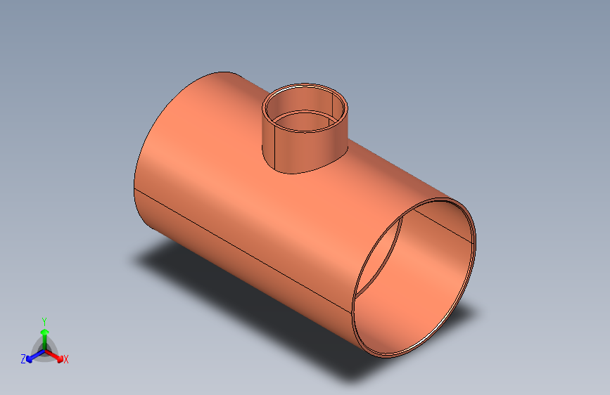 制冷铜管Reducing tees, Type 5130R,76-35-76