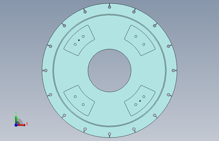 适用于ABB6700-200~260底座 正面视图