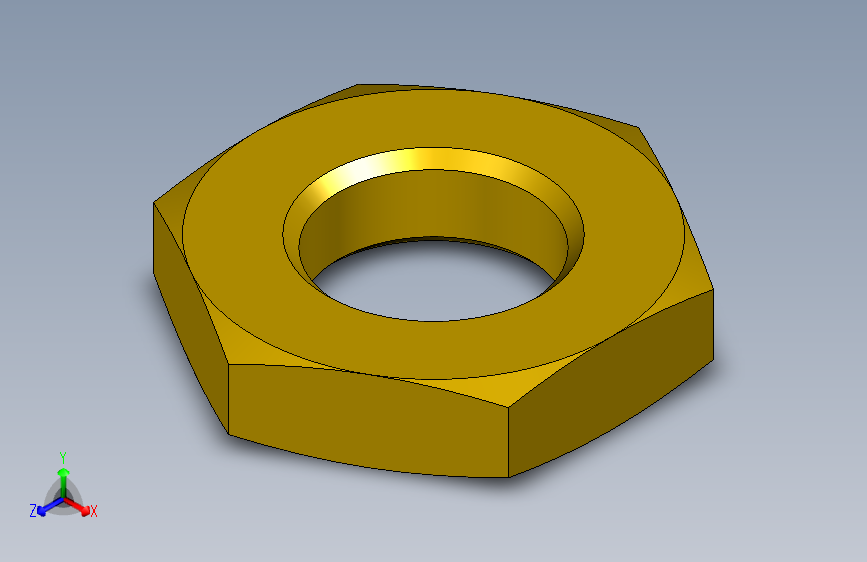 Brass hex lock thin nut G 1 4 inch黄铜六角锁紧螺母