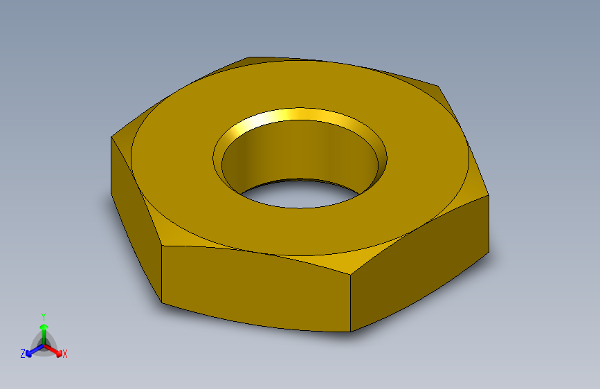 Brass hex lock thin nut G 1 8 inch黄铜六角锁紧螺母