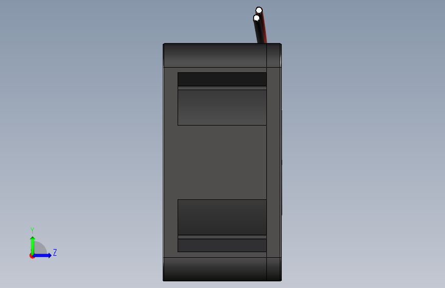 散热风扇型号EB40202S2 左侧视图