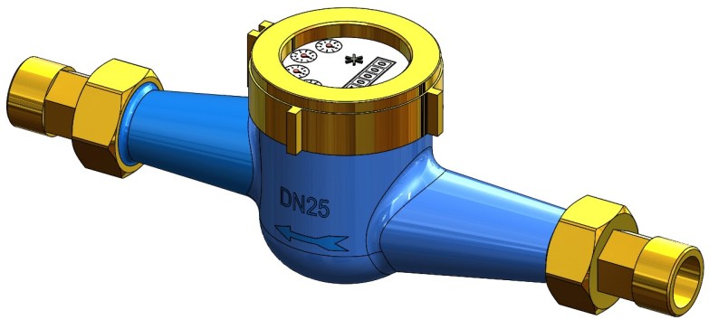 水表DN25 Qn=3.5m hr 1pls=1ltr