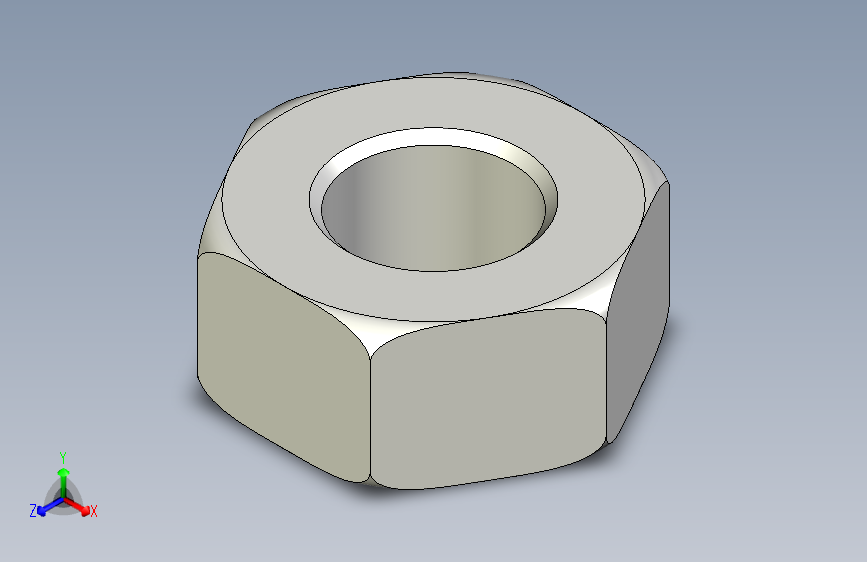 DIN 934 螺母 M10x1.STEP