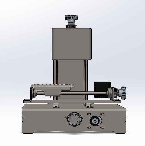 微型 3 轴 CNC 左侧视图