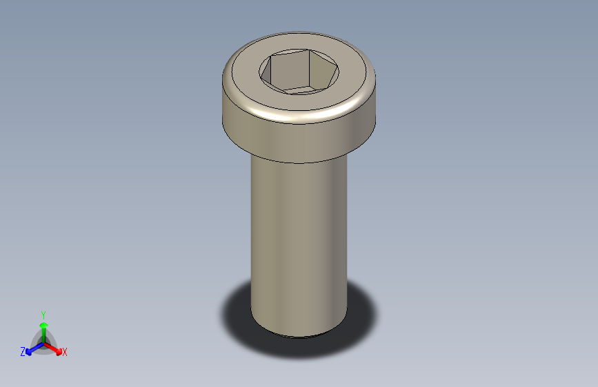 DIN 7984_M10x25内六角薄头螺钉