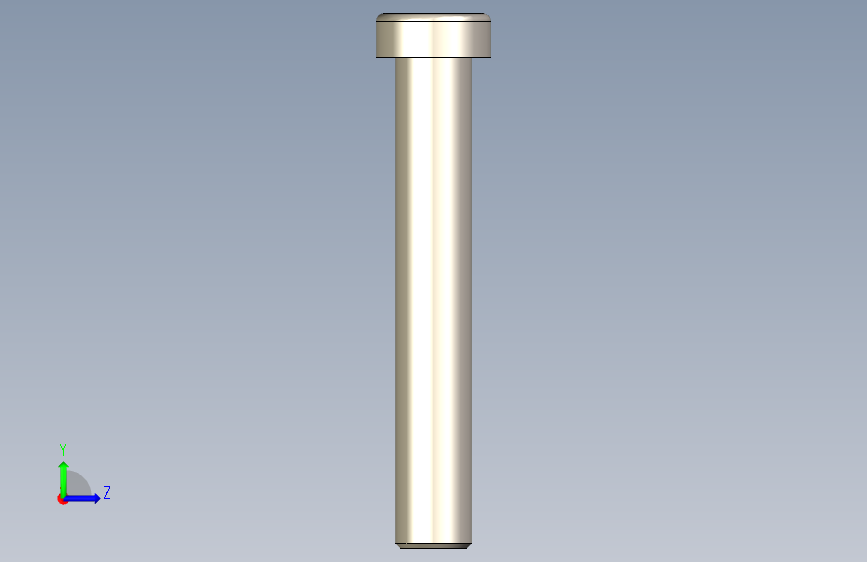 DIN 7984_M14x90内六角薄头螺钉 左侧视图