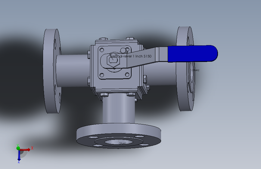 3-way ball valve 1 1-2 -150球阀.SLDPRT