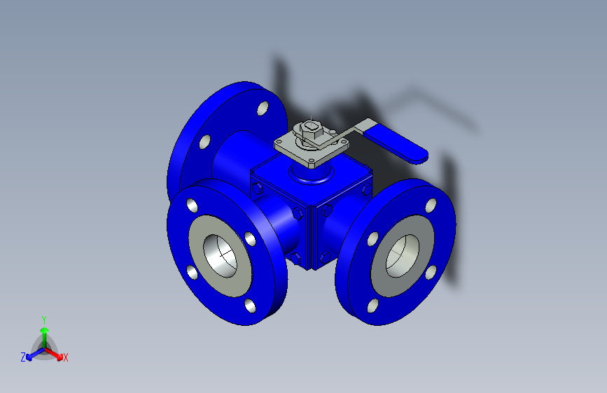 3-way ball valve 2_1-2 s-150球阀.stp