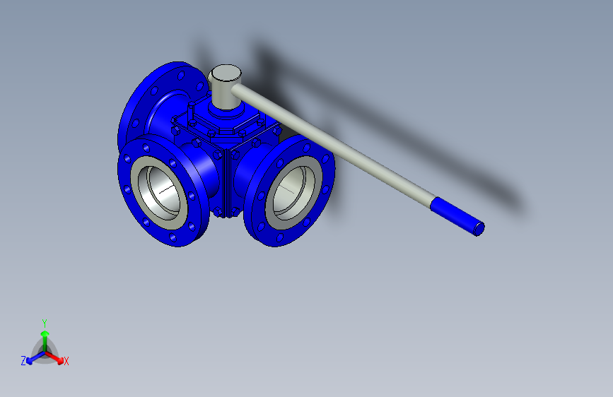 3-way ball valve 4 S-150球阀.stp