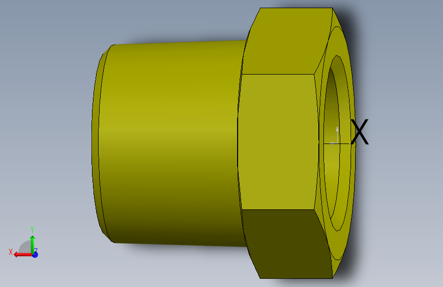 Adapter_Thread_reducer_3_4X1_2硅胶管.sldprt