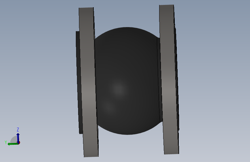 antivibration 4 inch -150柔性单球面橡胶连接法兰 .SLDPRT