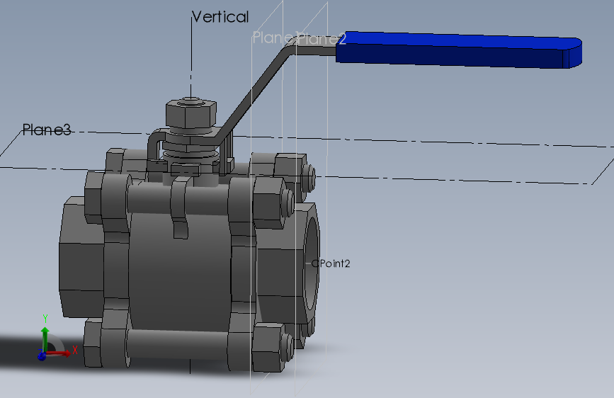 ball valve  3-4球阀.sldprt