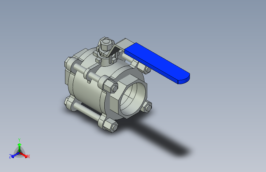 ball valve 2 inch球阀.stp