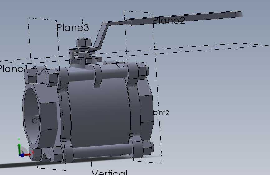 ball valve 3 inch球阀.SLDPRT