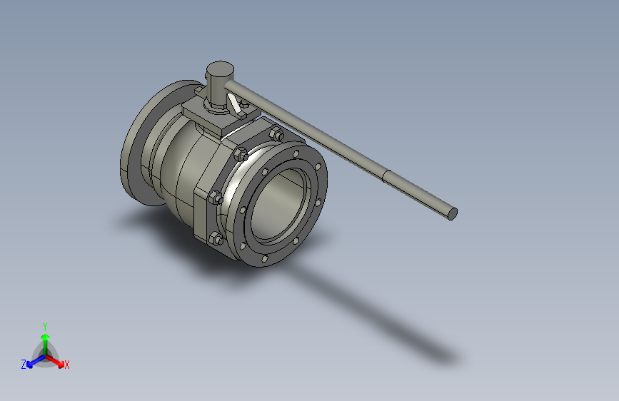 Ball valve 8inch flange S150 lever法兰球阀法兰.STEP