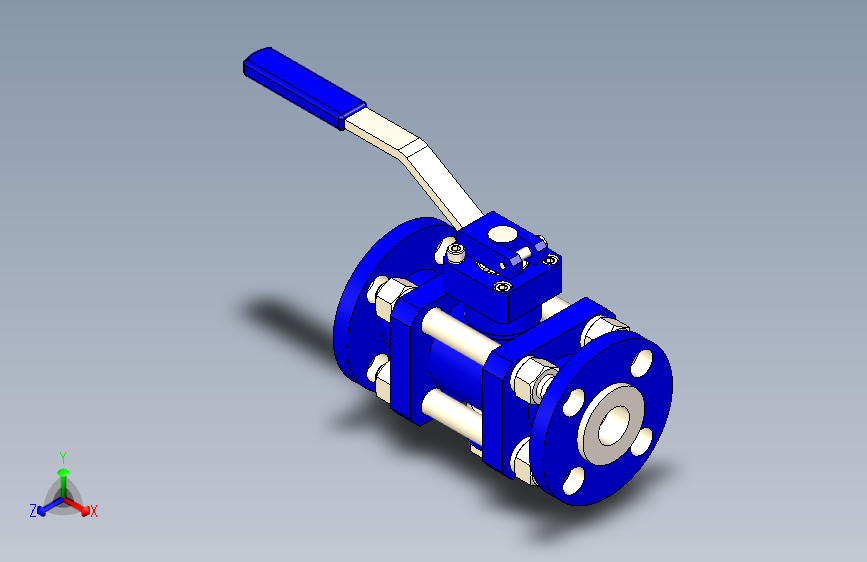 Ball valve ansi 600 - dia 1 1-4 inch球阀.stp